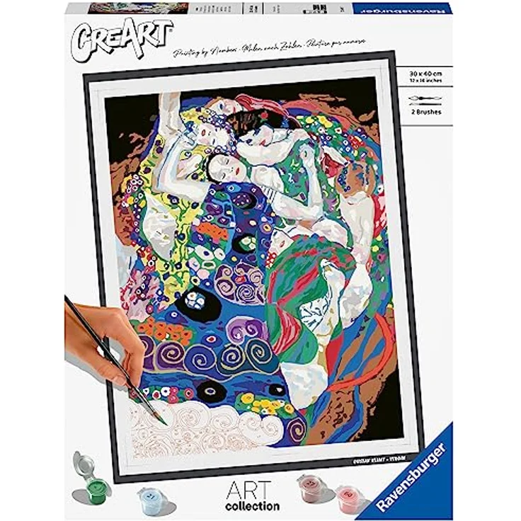 Ravensburger CreArt - Malen nach Zahlen 23649 ART Collection: Virgin (Klimt) ab 14 Jahren – Bild 1