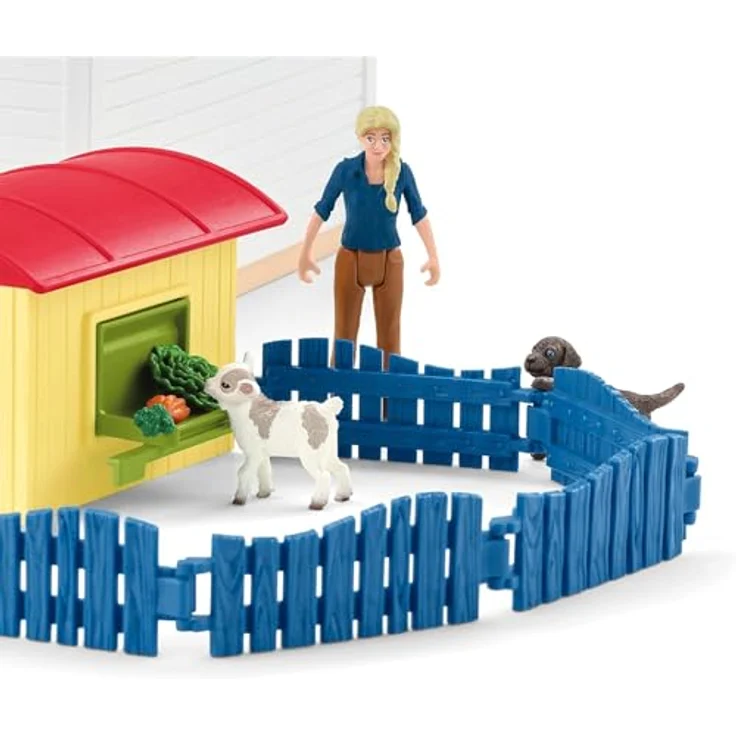 Schleich Tierhotel 42607, Farm World mit Hundeparcours, Kratzbaum und Wippe für Katzen und Meerschweinchen, NEU Juli 2023 – Bild 7