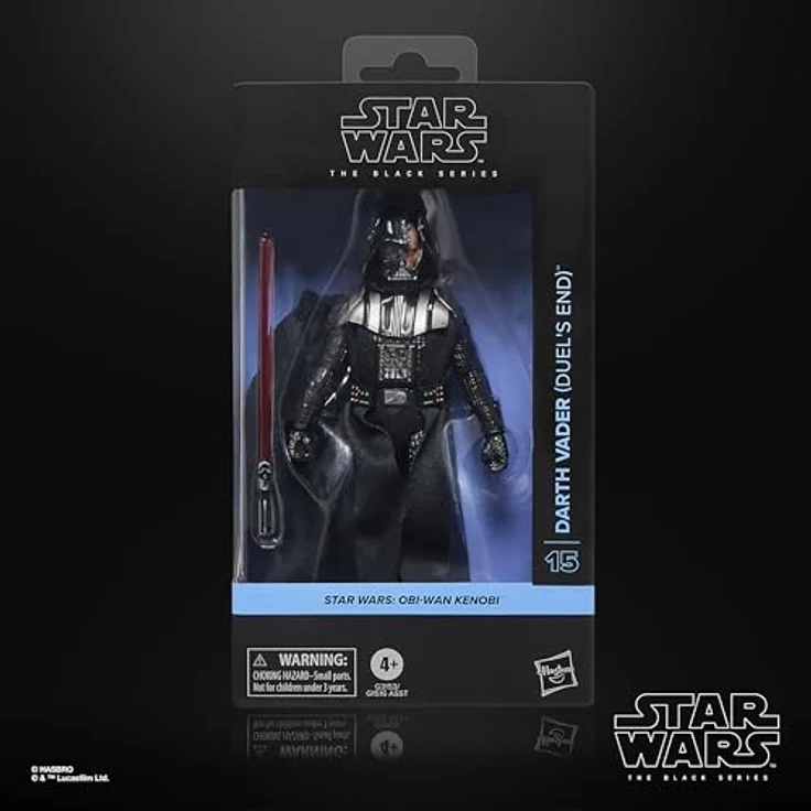 Star Wars The Black Series Darth Vader (Duel's End) Action-Figur, 15 cm mit Lichtschwert und textilem Umhang – Bild 2