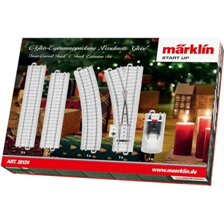 Märklin 20124 - H0 Start up - C-Gleis-Ergänzungspackung Verschneite Gleise, Modellbau Schienen und Weichen – Bild 2