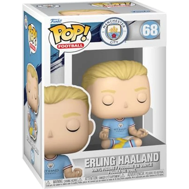 Funko Pop! Football: Manchester City - Erling Haaland - Vinyl-Sammelfigur, 9,5 cm, offizielles Merchandise für Fans – Bild 1