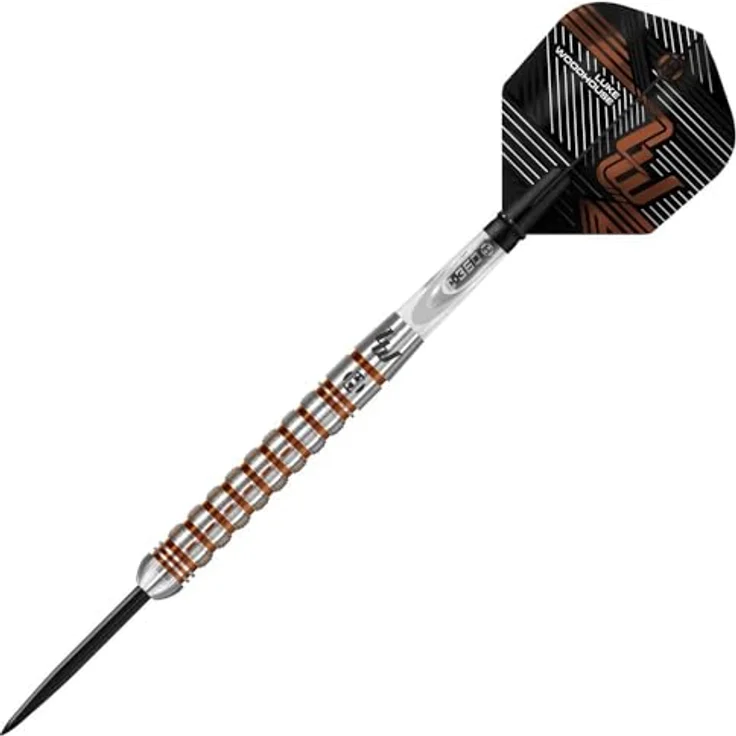 Harrows Luke Woodhouse G2, Dartpfeile aus 90 % Wolfram mit Predator-Ringgriff und Kupfer-Titannitrid-Beschichtung, 21 g – Bild 5