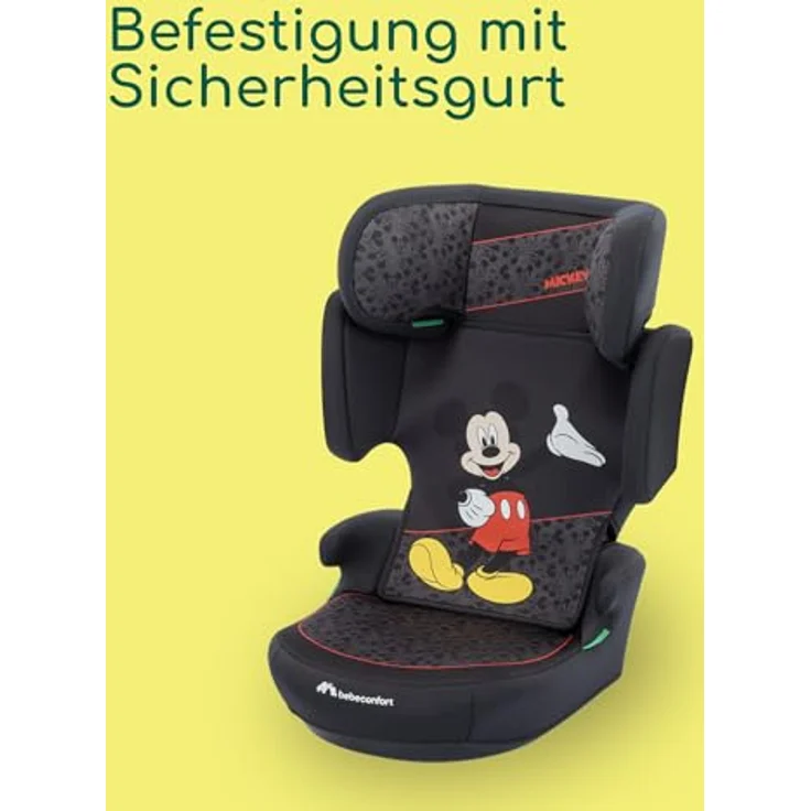 bebeconfort Kindersitz Road Safe i-Size, geeignet für Kinder von 3,5 bis 12 Jahren (100 cm - 150 cm), mit Fahrzeuggurtbefestigung, Disney - Authentic Mickey – Bild 4