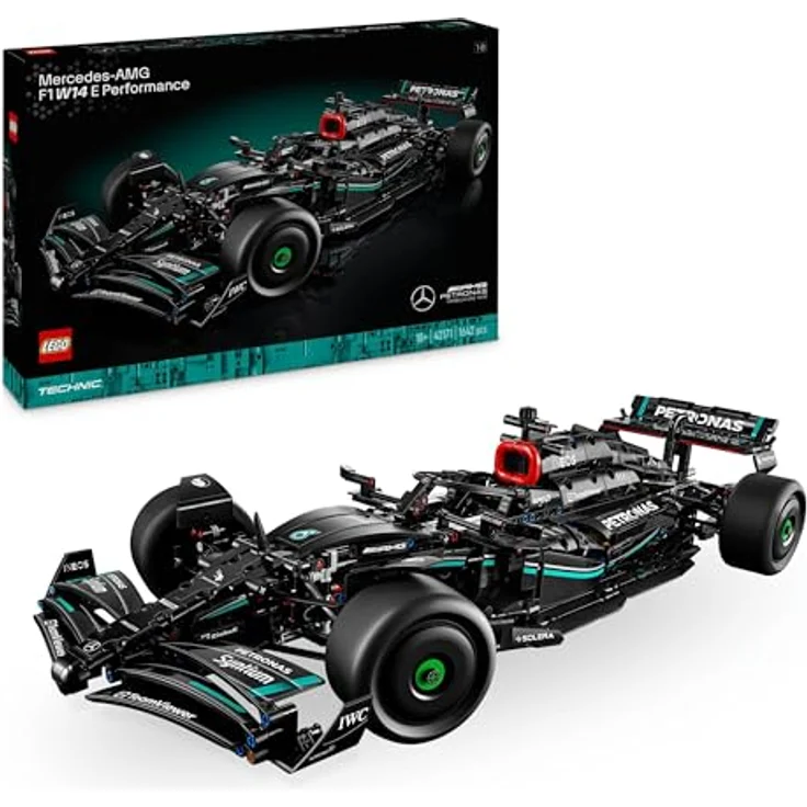 LEGO Technic Mercedes-AMG F1 W14 E Performance, Rennwagen-Bauset, maßstabsgetreues Modell für Erwachsene, Deko-Accessoire fürs Wohnzimmer oder Büro, kreatives Hobby, Geschenk für Sie und Ihn 42171 – Bild 1