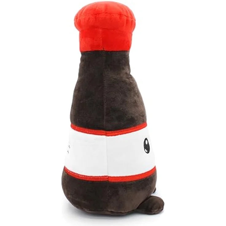 Joytoy Plushi Soja Soße Flasche, kuschelweiches Plüschtier 14x14x30 cm, mehrfarbig, braun, rot – Bild 2
