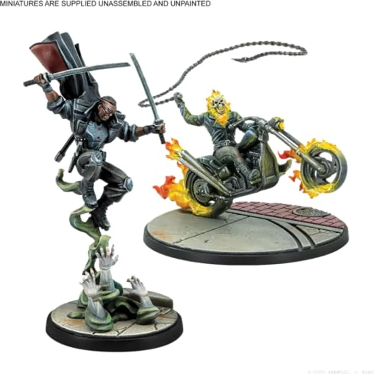 Atomic Mass Games Marvel Crisis Protocol - Midnight Sons, Affiliation Pack mit Blade, Moon Knight, Ghost Rider und Doctor Voodoo – Bild 4