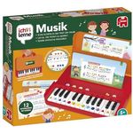 Jumbo 1110100389 Ich Lerne Musik Learning Toys, Mehrfarbig - Kinderklavier mit 12 erweiterbaren Partituren und selbstkorrigierendem System
