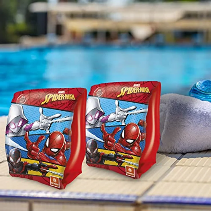 Mondo Toys SPIDERMAN Arm Bands, Sicherheitsarmlehnen aus PVC für Kinder, 2 Luftkammern, geeignet für 2-6 Jahre (6-20 kg), elastisch und sicher – Bild 4
