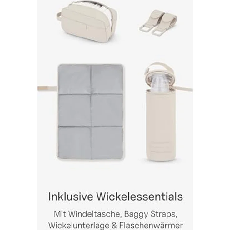 Kapten & Son Lindby Wickelrucksack, 41 cm, beige, aus 100% PET mit praktischem Design und kompakter Größe (35 cm x 14 cm). – Bild 7