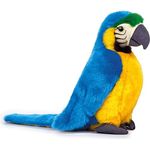 Freek Vonk x BRESSER Kuscheltier FREEK VONK x BRESSER Papagei Kiara, Kuschelpapagei mit recycelten Materialien, 25 cm, bunt