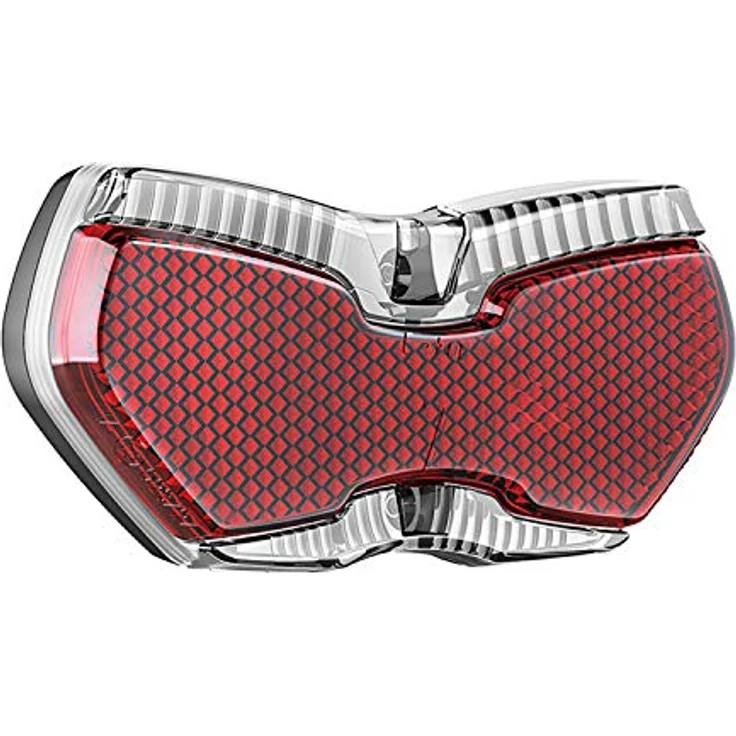 Busch & Müller TOPLIGHT View Plus LED-Rücklicht, StVZO zugelassen, Standlichtautomatik, Montageabstand 50/80 mm, rot, 10 x 3 x 3 cm – Bild 1