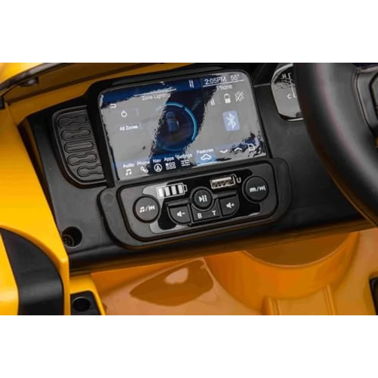 RIRICAR Elektro Kinderauto Ford Ranger 12V, rot, Ledersitz, 2,4-GHz-Fernbedienung, Bluetooth-/USB-Eingang, Federung, 12-V-Batterie, 2 x 30-W-Motoren, ORIGINAL-Lizenz – Bild 4