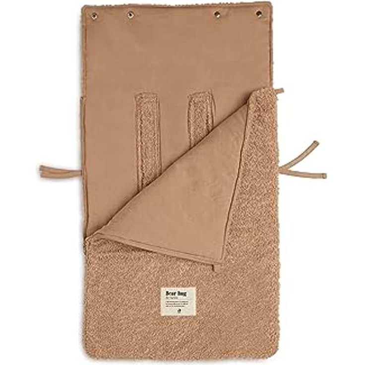 Jollein Basic Knit Fußsack Nougat Braun – Bild 5