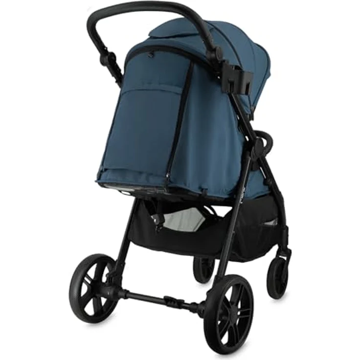 MoMi CLARA Kinderwagen, breiter Buggy in Blau für Kinder bis 22 kg, verstellbarer Schiebegriff, umfangreiches Zubehör – Bild 17