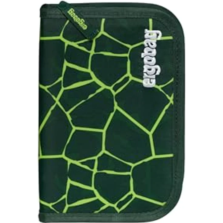 ergobag Federmäppchen Set 22-teilig, Lyra Buntstifte, Stundenplan-Fach, Kleingeld Fach, Lineal BärRex - Grün – Bild 1