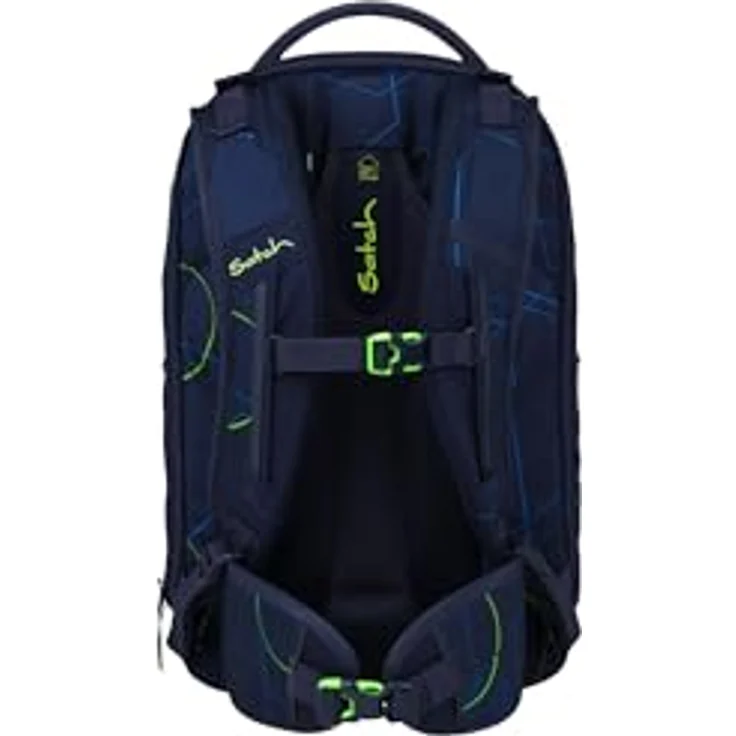 Satch match plus Schulrucksack, ergonomisch, erweiterbar auf 35 Liter mit Fronttasche Blue Tech - Dunkelblau – Bild 4