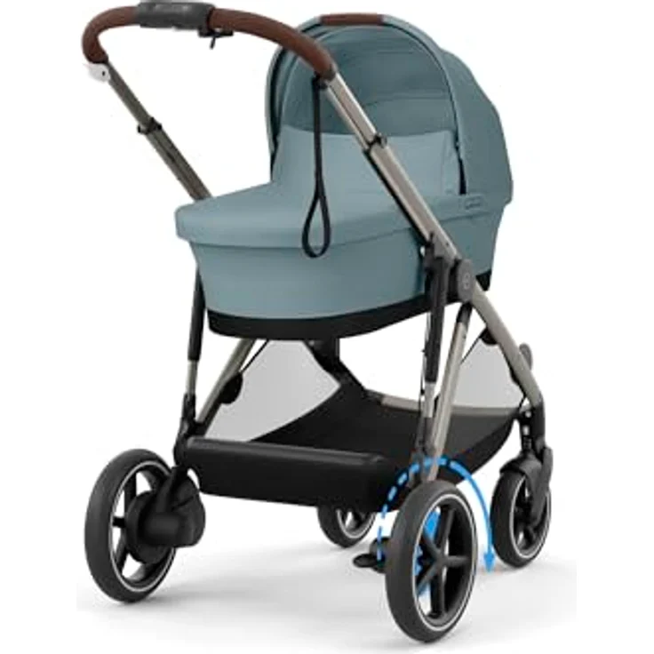 Cybex eGazelle S, Kinderwagen mit E-Antrieb, Wiegefunktion und großer Traglast, schwarz – Bild 4