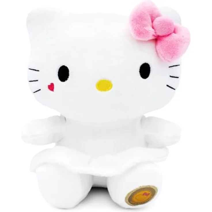 Joy Toy Hello Kitty Engel Plüsch, 24 cm, mit Engelsflügeln, Weiß/Pink, in Kartontäschchen – Bild 2