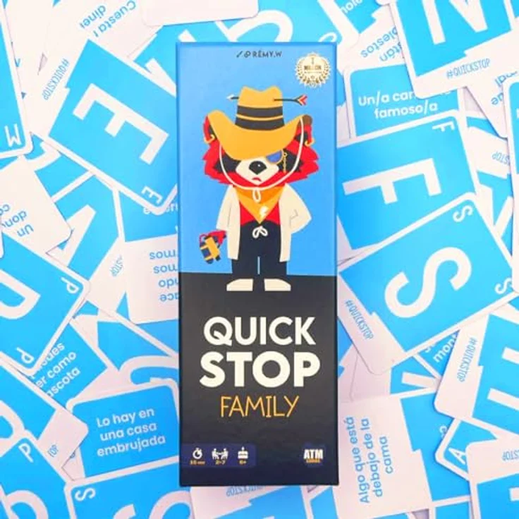 ATM Gaming Quickstop Family – Brettspiel für die ganze Familie, dynamisch und lustig, für Kinder und Erwachsene, umweltfreundlich aus FSC-Papier, ideales Geschenk – Bild 5