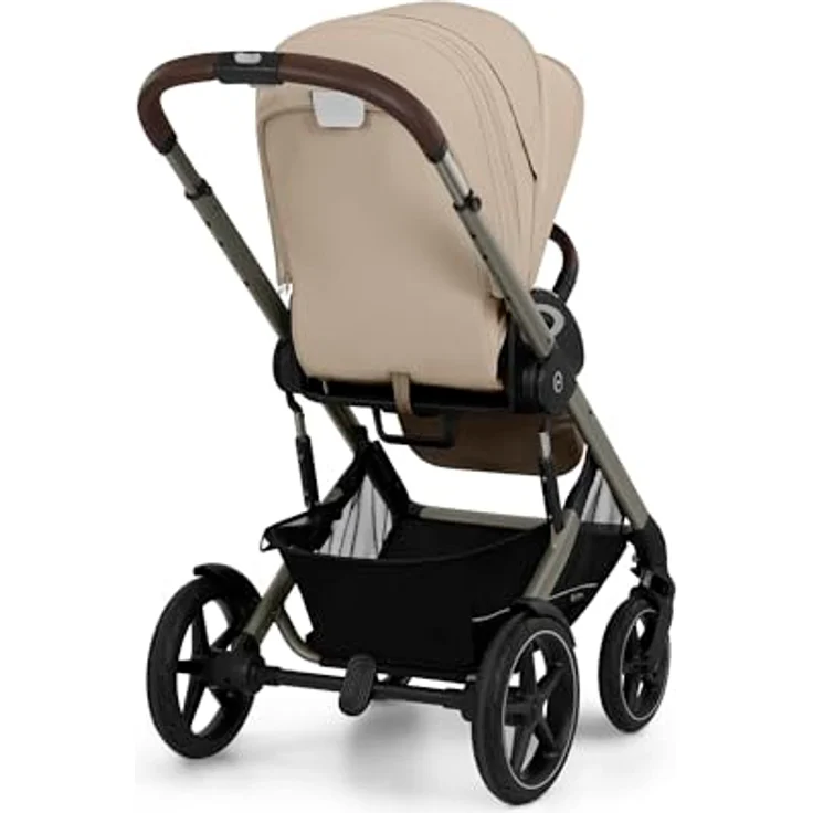 cybex Gold Kinderwagen Talos S LUX Tpe, Beige, mit Federung, umsetzbarem Sitz, Einhand-Faltmechanismus und 5-Punkte-Gurt – Bild 4