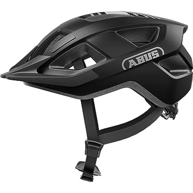 ABUS Fahrradhelm Aduro 3.0 – Sportiver City-Helm für Damen und Herren – Schwarz, Größe S, In-Mold-Verbindung, Reflektorsticker, Luftauslässe – Bild 1