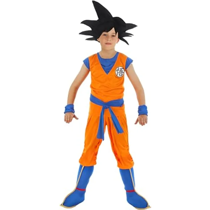 CHAKS Kostüm Goku Orange 140 cm, für Kinder ab 9-10 Jahren