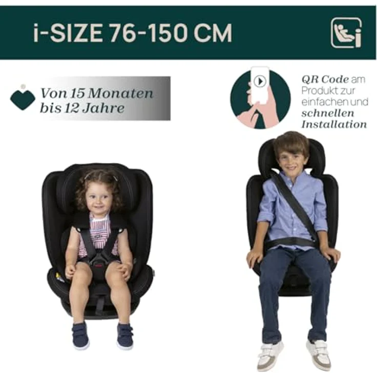 Chicco Autokindersitz MOKITA I-SIZE, ab: 15 Monate, bis: 12 Jahre, mit höhenverstellbarer Kopfstütze und Soft Reducer, rot – Bild 4