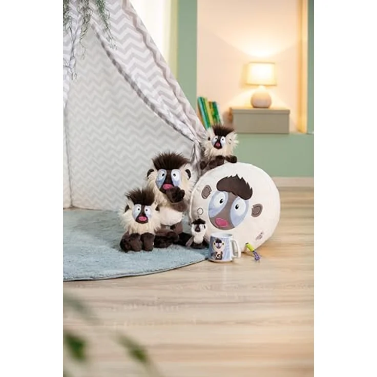 NICI Kuscheltier Mandrill Matuto, 24cm, grau, weiches Plüschtier aus recyceltem Material, ideal zum Kuscheln und Spielen, perfektes Geschenk für Kinder und Erwachsene - 62740 – Bild 2