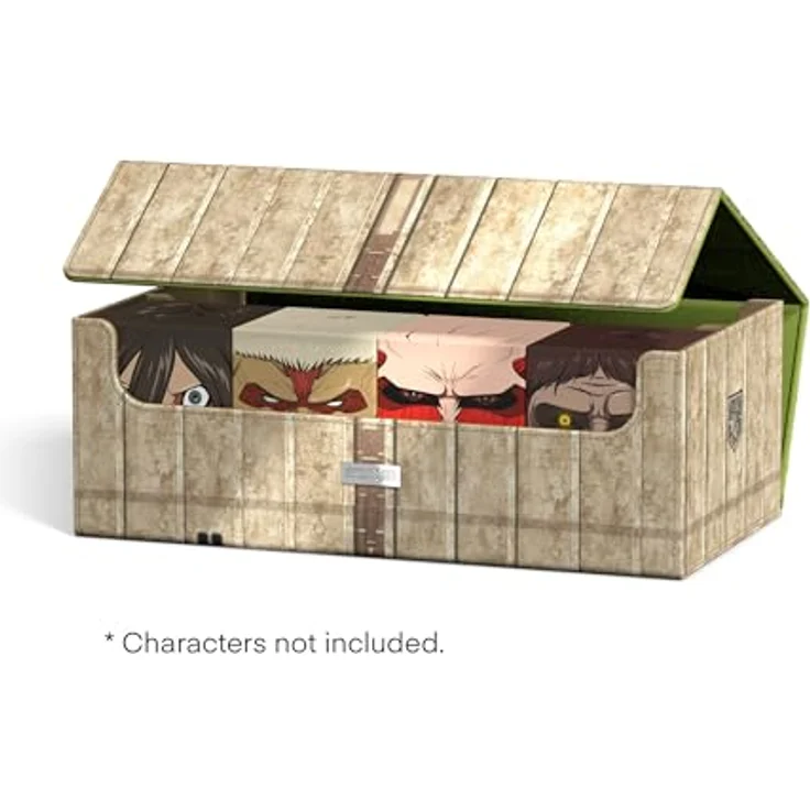Squaroes Squaroe Attack on Titan Collectors Case - Shiganshina District, Aufbewahrung für bis zu 900 Karten, Xenoskin-Material mit Magnetverschluss – Bild 7