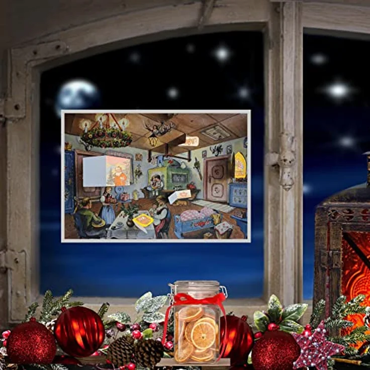Richard Sellmer Verlag Adventskalender "Weihnachten in der Stube", nostalgischer Weihnachtskalender mit 24 tollen Bildern, Format A4 – Bild 5