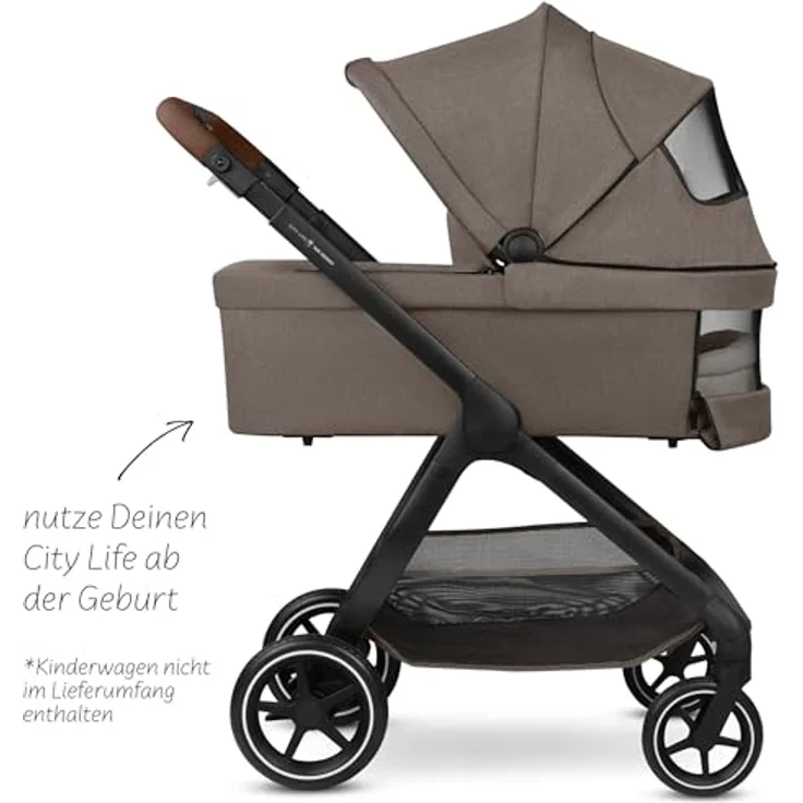 ABC Design Babywanne für City Life - Nature, ergonomischer Schlafkomfort mit CozyCloud® Matratze und UV-Schutz 50+ – Bild 2