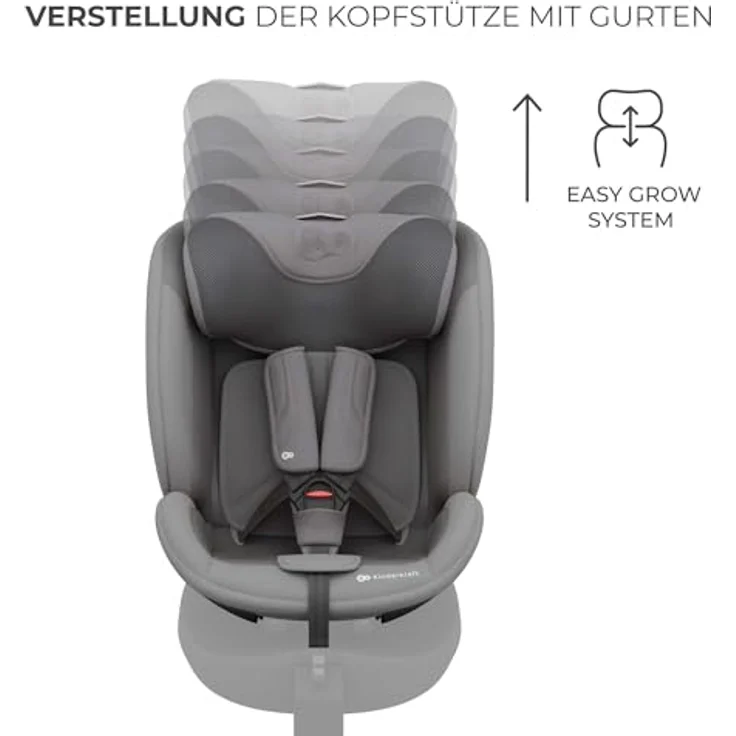 KinderKraft I-FIX ENDURA SAFE, Kindersitz für Kinder, grau – Bild 8