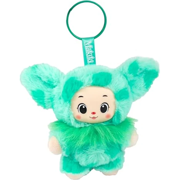 Toi-Toys MAKIKI Surprise Schlüsselanhänger, bunte flauschige Sammelfigur in Überraschungsverpackung, H 15 cm – Bild 4