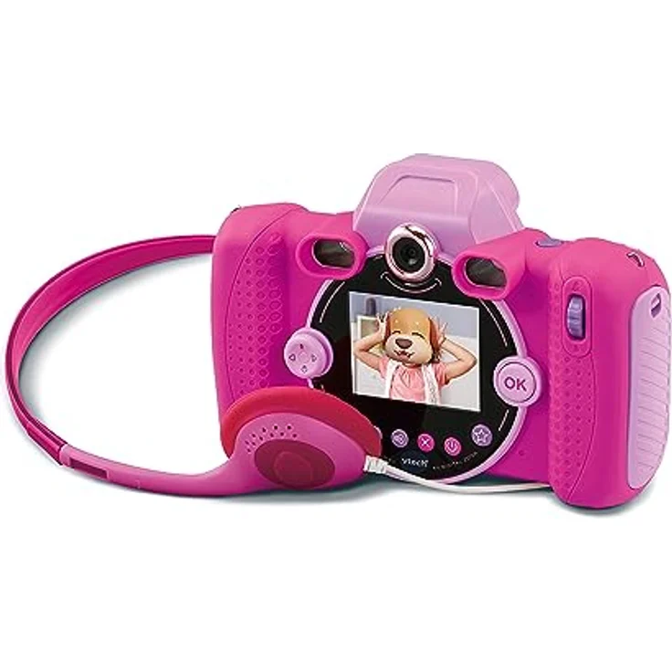 VTech KidiZoom Duo FX, Digitalkamera für Kinder, 8 MP, rosa, mit Comic-Studio, Farbdisplay und lustigen Effekten – Bild 4