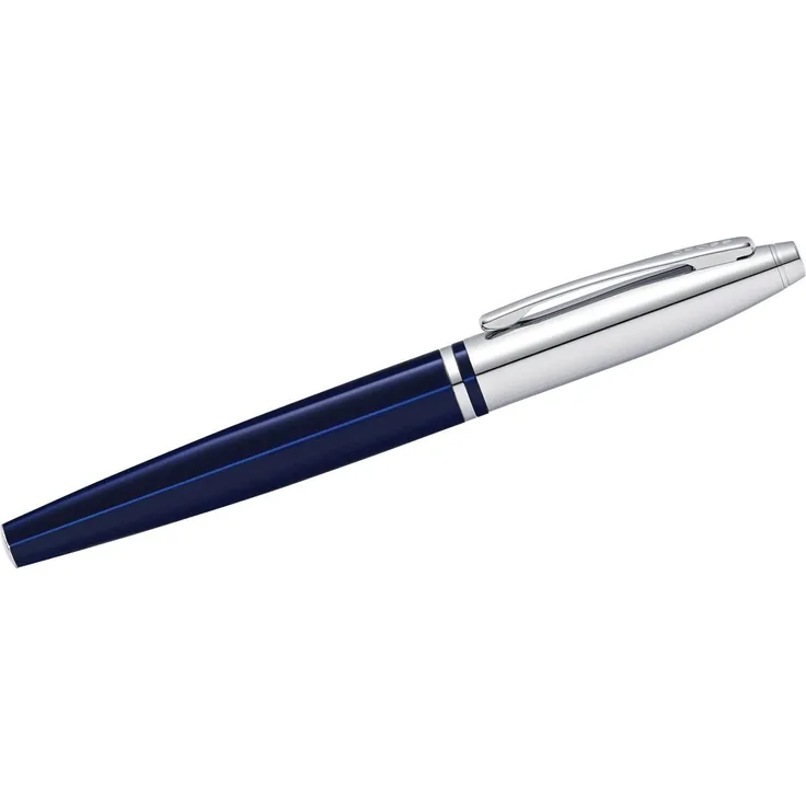 OTTO Füllfederhalter Rollerball Calais Blau-Lack, Gel-Tinte, dokumentenecht, Mine auswechselbar, in Geschenkbox