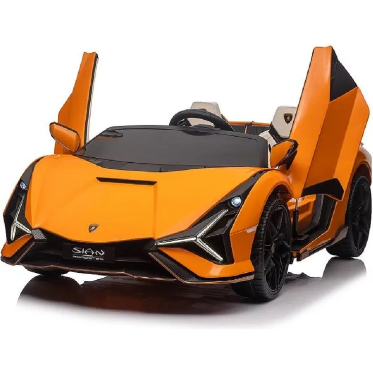 OTTO Elektro-Kinderauto Kinderfahrzeug - Elektro Auto "Lamborghini SIAN 2 Sitzer" -lizenziert- mit Ledersitz, EVA Reifen und Multimedia-Funktionen