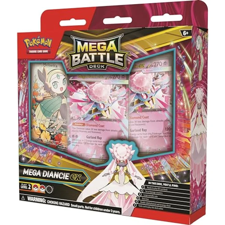 Nintendo Pokémon-Sammelkartenspiel: Mega-Battle-Deck – Mega-Gengar EX / Mega-Diancie EX, 60 spielbare Karten mit Zubehör und Online-Code – Bild 6