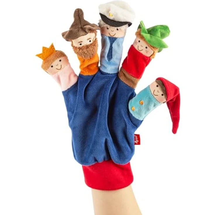 Sigikid Spielhandschuh Räuber, Handpuppen-Set für Babys und Kleinkinder, fördert Kreativität und Sprachentwicklung, waschbar bei 30 °C, Alter: 6-48 Monate – Bild 1