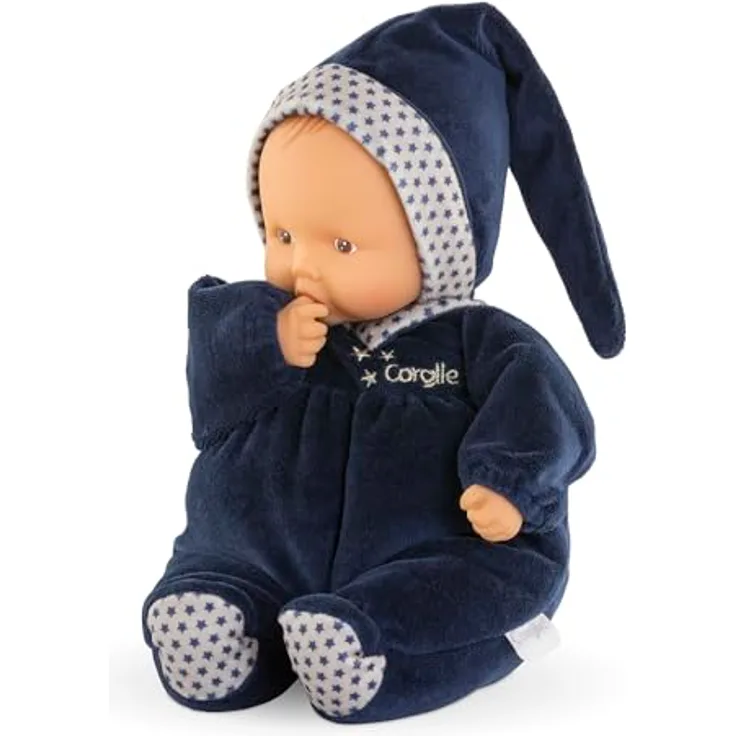 Corolle Babypuppe Babipouce Marine Rêves d'Étoiles, Kuschelpuppe 28cm mit Vanilleduft, blau, waschbar