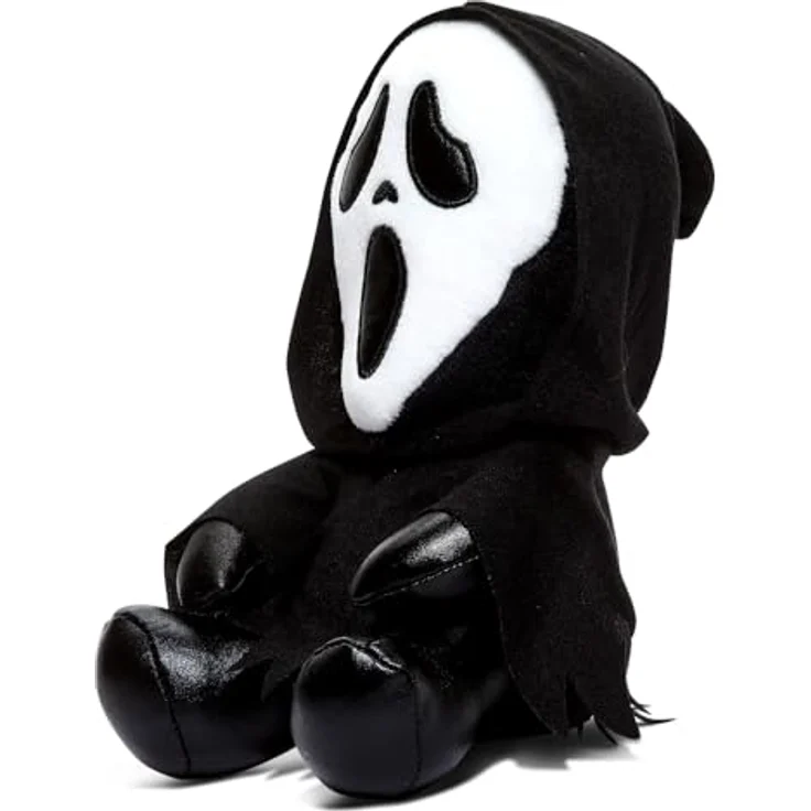 Kidrobot Ghostface Scream Plüsch, 20 cm, maskierter Killer mit weich glänzenden Effekten und aufgenähten Augen – Bild 2