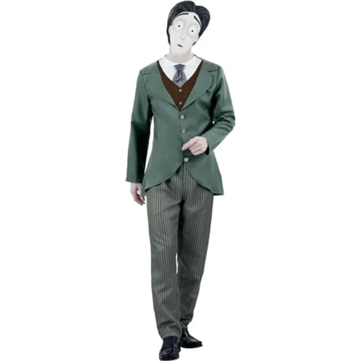 Smiffys Corpse Bride Victor van Dort Kostüm, offiziell lizenziertes Halloween-Kostüm für Paare, Gr. L