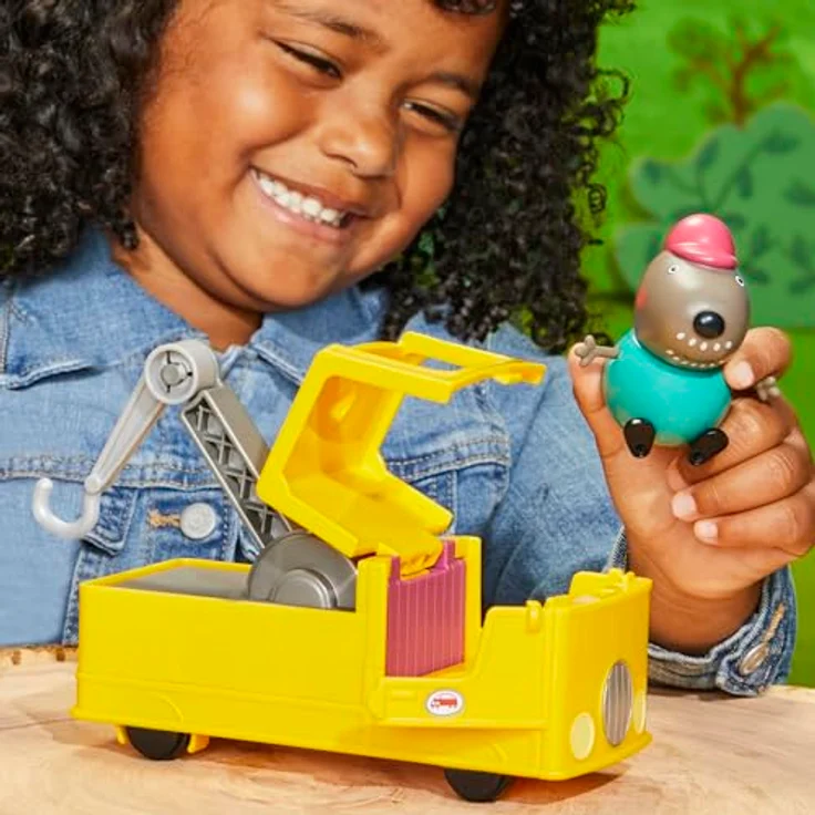 Hasbro Peppa Pig Opa Kläffs Abschleppwagen, Spielzeug-LKW mit Fahrerfigur und beweglichem Abschlepphaken, geeignet für Kinder ab 3 Jahren – Bild 4