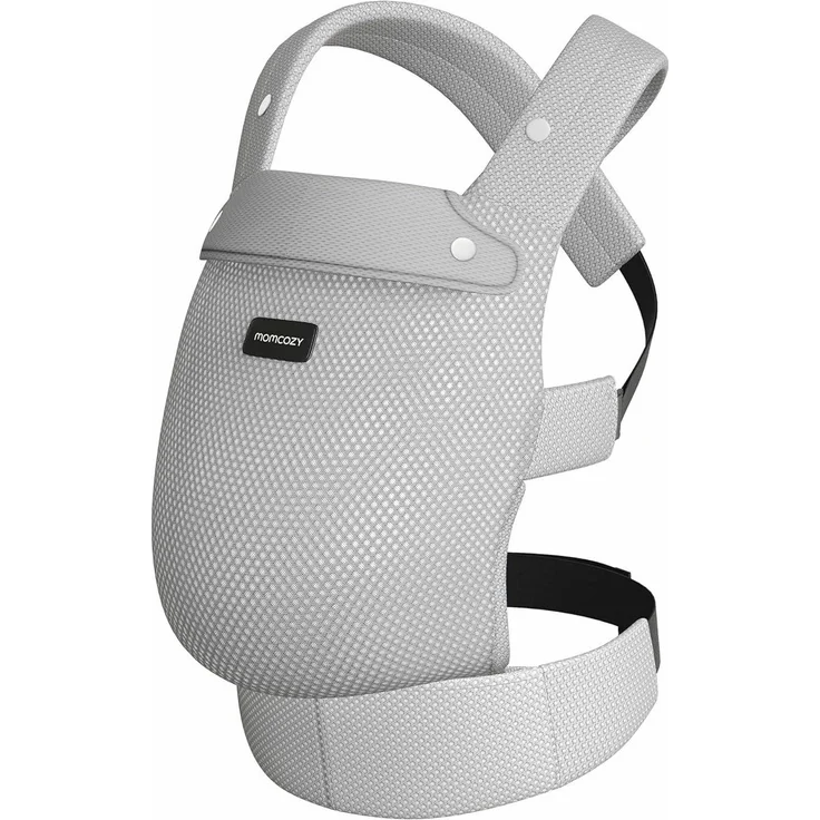Momcozy 3-in-1 Babytrage, ergonomische Babytrage aus 100% Baumwolle mit Airmesh-Gewebe, atmungsaktiv und bequem, für Babys von 3 bis 20 kg, in Schwarz