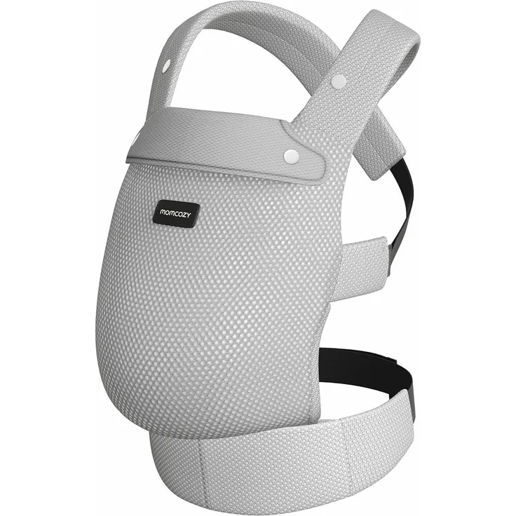Momcozy 3-in-1 Babytrage, ergonomische Babytrage aus 100% Baumwolle mit Airmesh-Gewebe, atmungsaktiv und bequem, für Babys von 3 bis 20 kg, in Schwarz