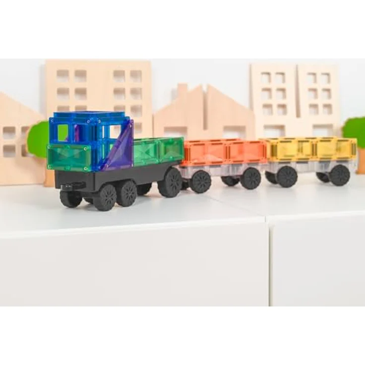 Connetix Rainbow Transport Pack Magnetspielbausteine, 50 Teile, pädagogisches Lernspiel, ab 3 Jahren – Bild 5