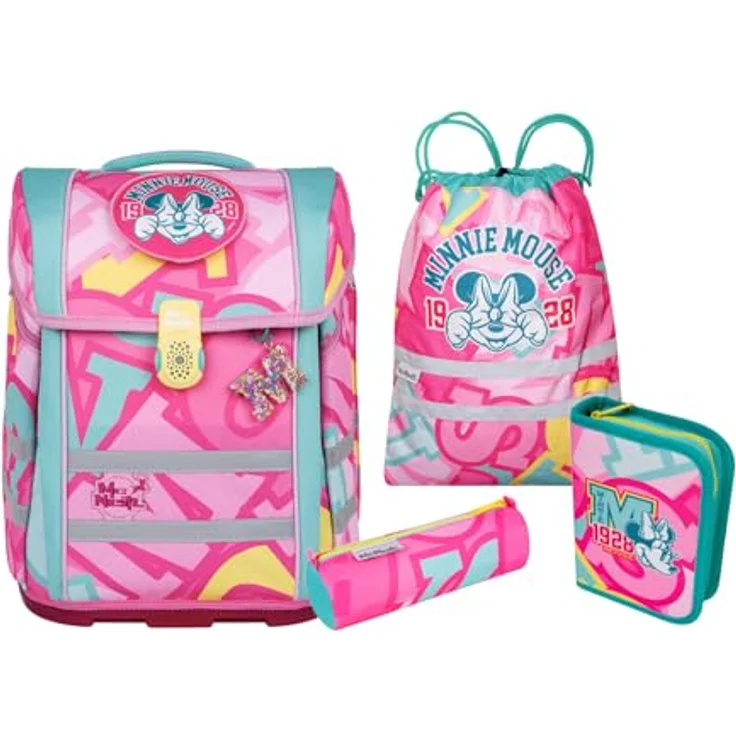 McNeill Schulranzenset PERFECTO 5-teilig, Kollektion 2024, mit Minnie Mouse Design – Bild 1