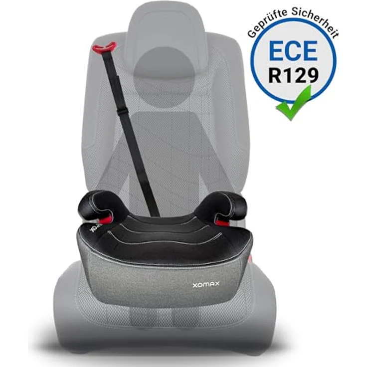 XOMAX Kindersitzerhöhung KBH313 mit ISOFIX, gepolstert, Armlehnen, ECE R129, für Kinder 6-12 Jahre – Bild 6