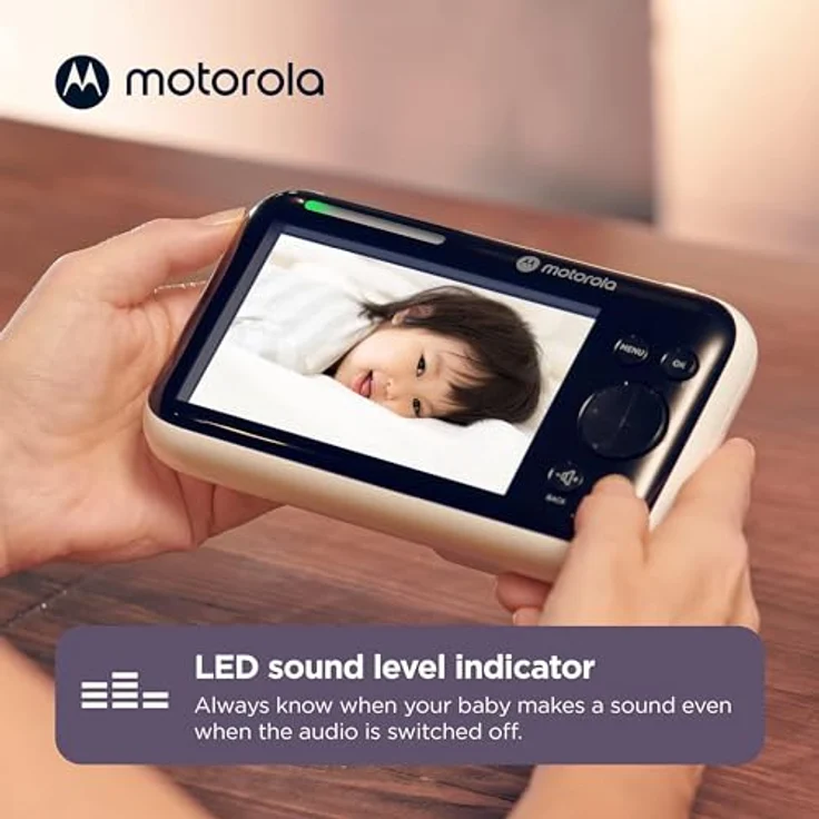 Motorola Nursery PIP1610 HD WiFi Video Babyphone mit 5" HD 720p Elterneinheit App – Ferngesteuertes Schwenken, Neigen und Zoomen – Zwei-Wege-Gespräch – Sicher und privat – Bild 7