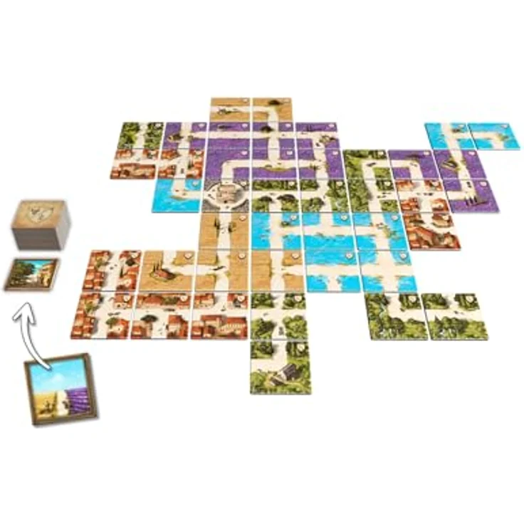 ABACUSSPIELE 04241- Camargue, Familienspiel, Legespiel, Blau, wunderschöne Illustrationen von Michael Menzel – Bild 5