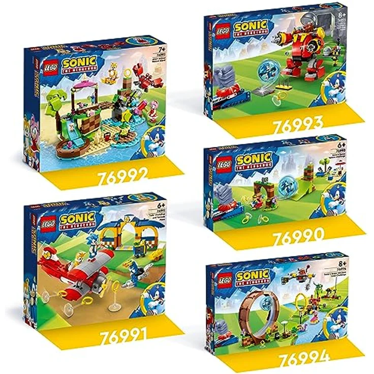 LEGO 76993 Sonic The Hedgehog Sonic vs. Dr. Eggmans Death Egg Robot-Spielzeug für Kinder, Mit Sonics Beschleunigungskugel und Katapult sowie 6 Charakteren, Geschenk für Jungen und Mädchen – Bild 5